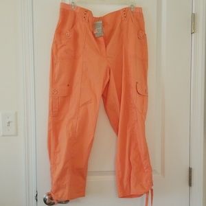 Pink/coral cargo pants size 2.5